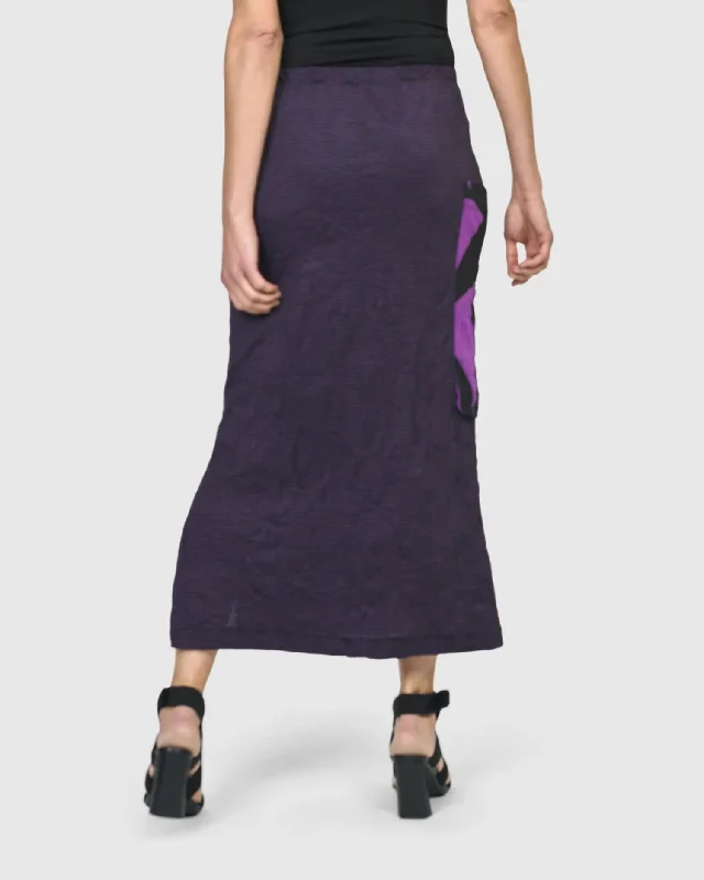 Asteroid Pencil Skirt, Violet