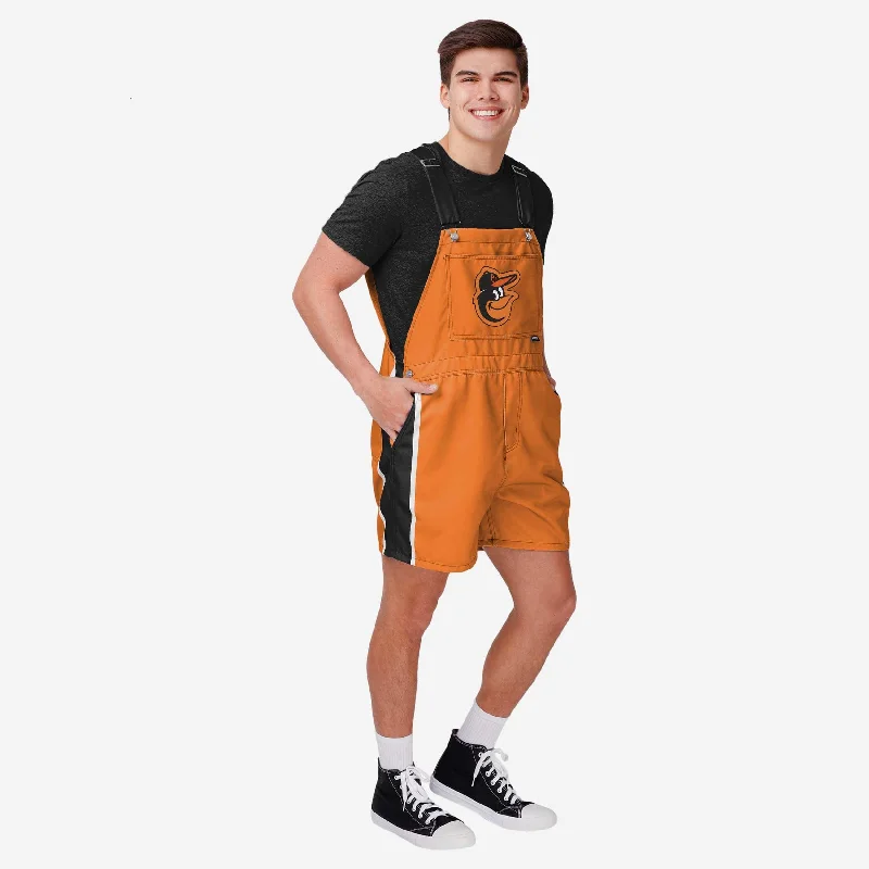 Baltimore Orioles Mens Team Stripe Bib Shortalls