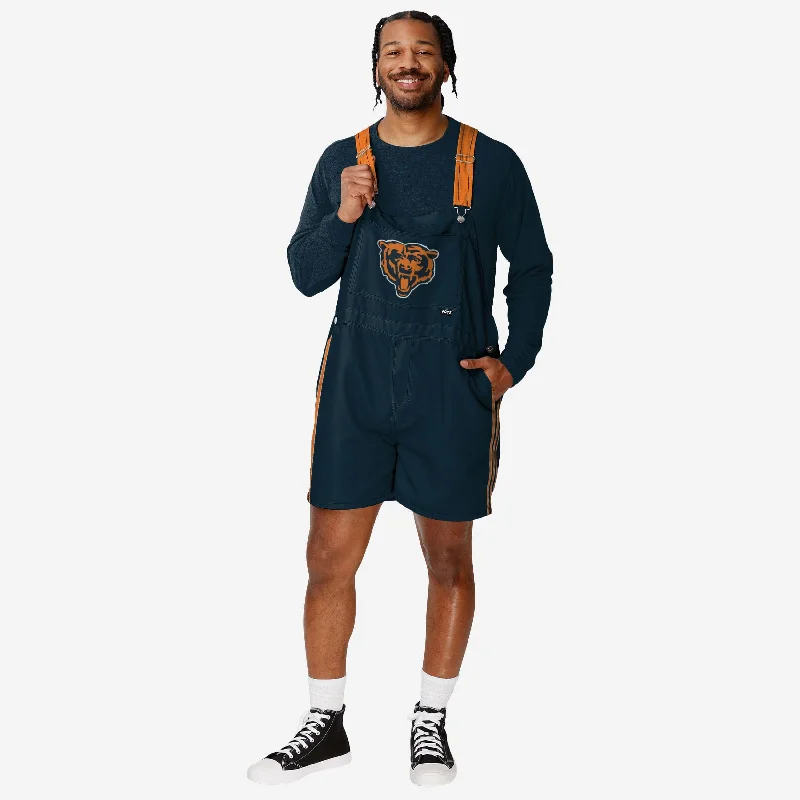 Chicago Bears Mens Team Stripe Bib Shortalls