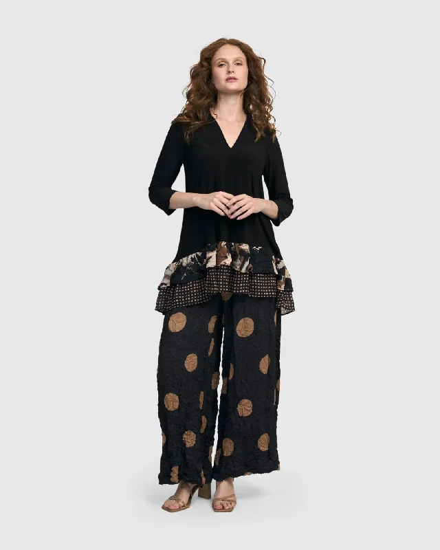 Doppio Wide Leg Pants, Circles