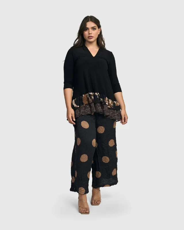 Doppio Wide Leg Pants, Circles