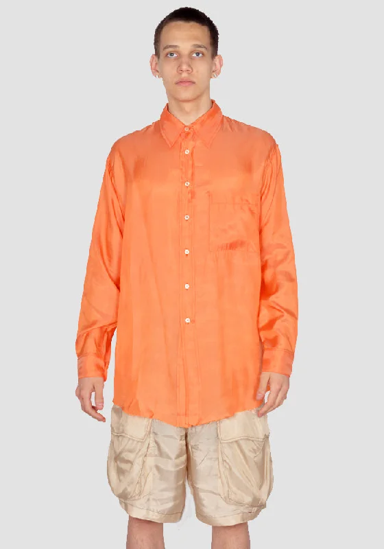 EDWARD CUMING SS23-S06 EASY POCKET SHIRT ORANGE