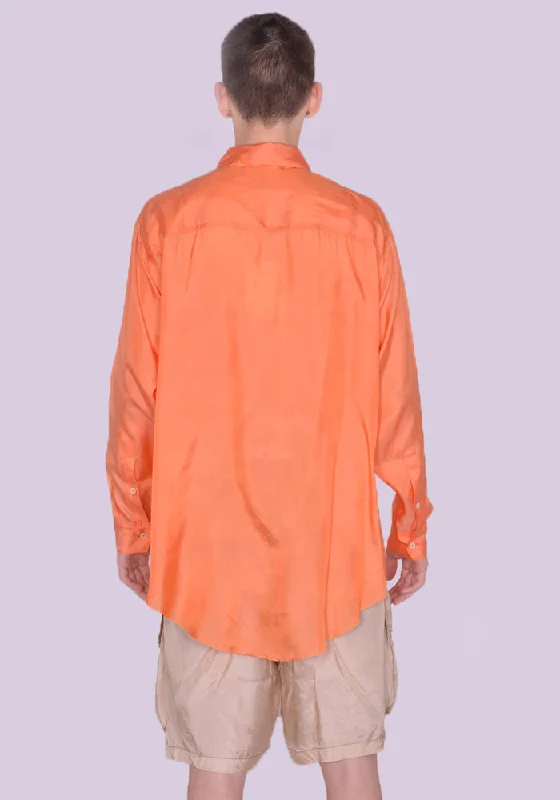 EDWARD CUMING SS23-S06 EASY POCKET SHIRT ORANGE