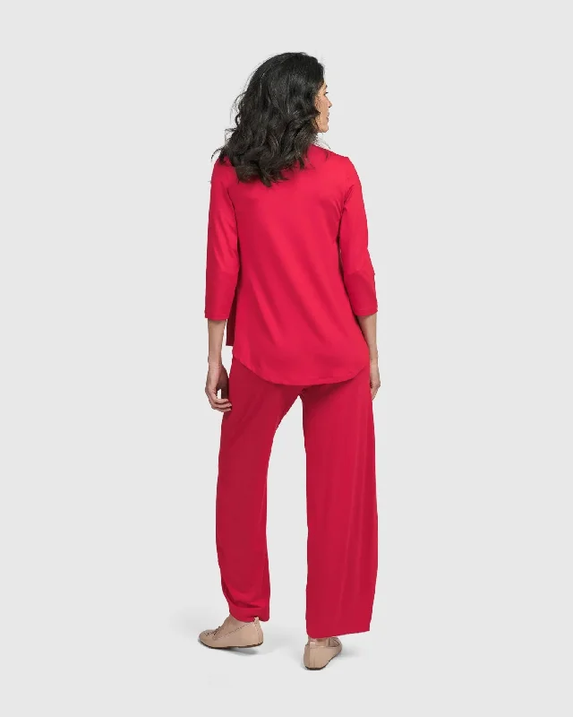 Essential Flow Pants, Red Rose