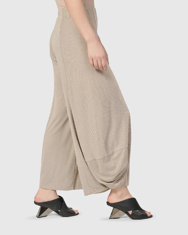 Essential Go-To Punto Pants, Ecru