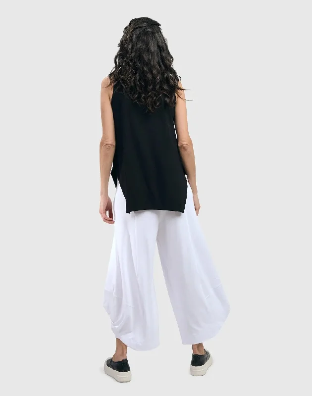 Essential Punto Pants, White