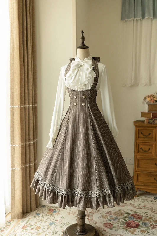 (BuyForMe) Forest Wardrobe~South of the Forest~Vintage Lolita Halter JSK Dress French Style Blouse