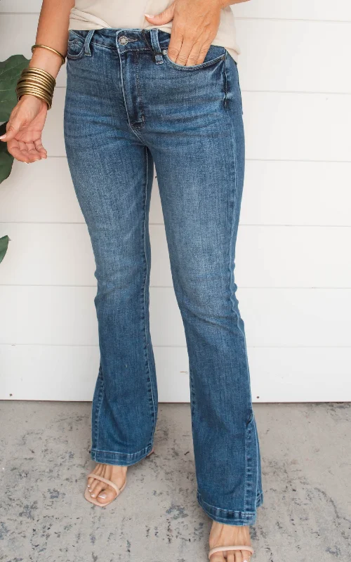 High Waist Tummy Control Bootcut Denim Jeans - Judy Blue - Final Sale