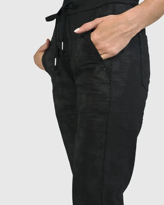 Iconic Stretch Jeans, Black Washed