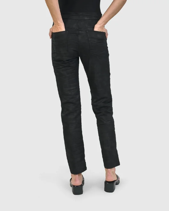 Iconic Stretch Jeans, Black Washed