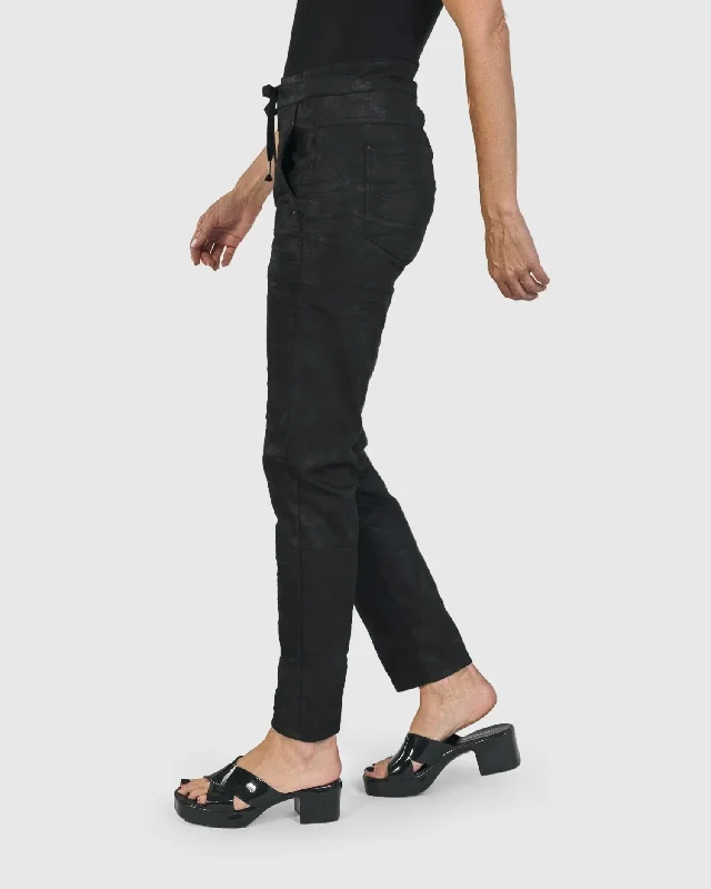 Iconic Stretch Jeans, Black Washed