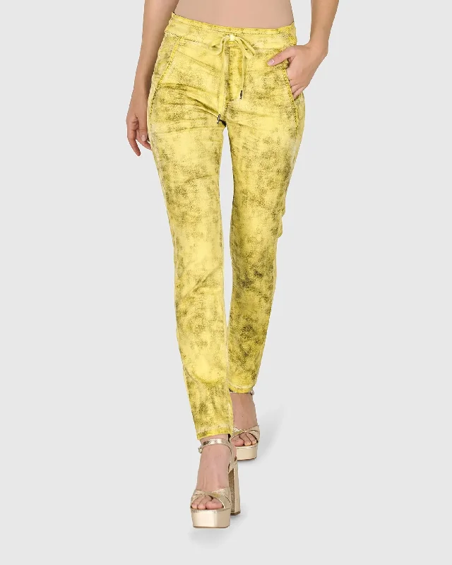 Iconic Stretch Jeans, Citron