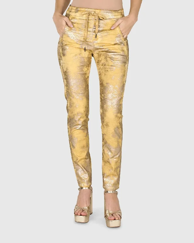 Iconic Stretch Jeans, Honey Gold