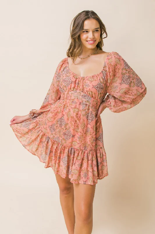 LAYER OF LOVE WOVEN MINI DRESS