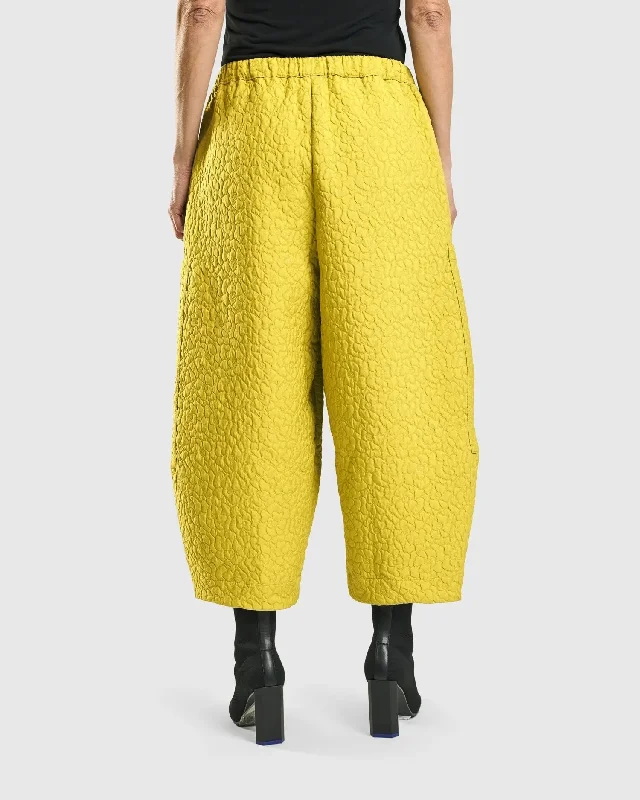 Jacquard Tapestry Pants, Yellow