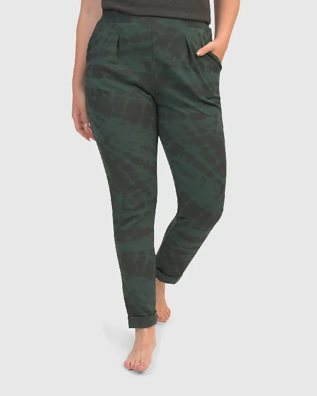 Exhale Jogger Pants, Forest Tie-Dye