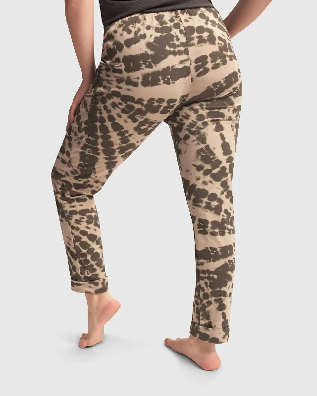 Exhale Jogger Pants, Stone Tie-Dye