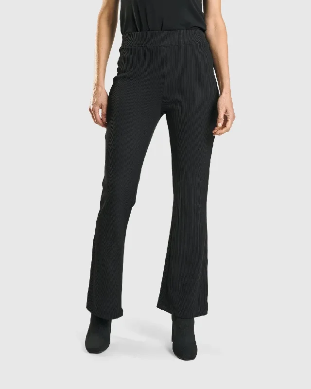 Kick Flare Curator Pants, Black