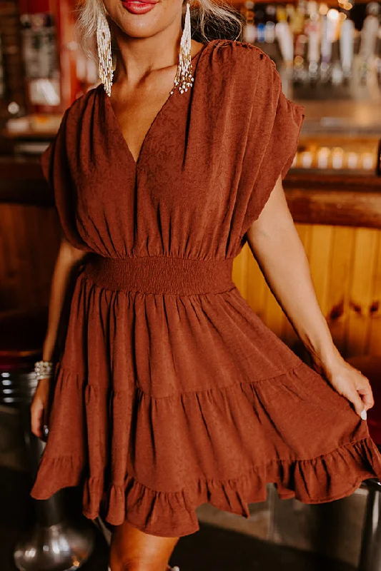 Lucky And Lovely Dress In Brown