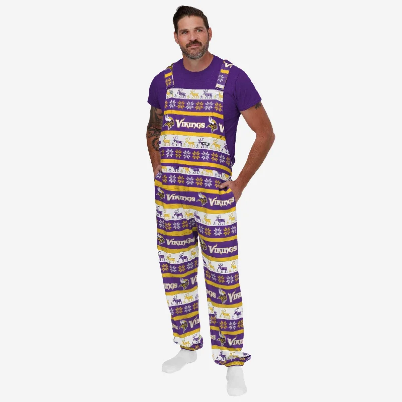 Minnesota Vikings Mens Ugly Home Gating Bib Overalls