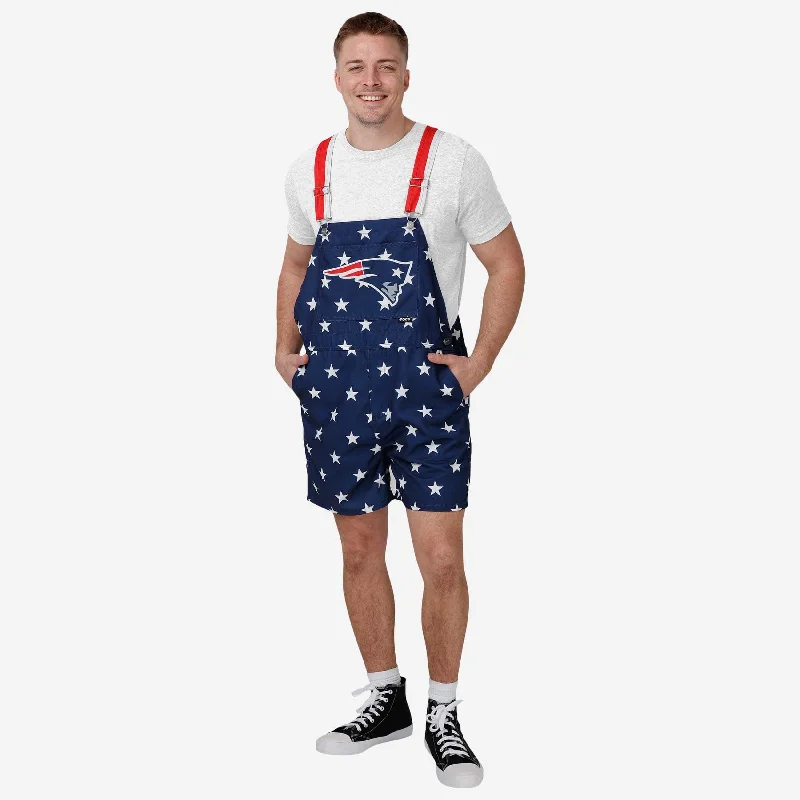 New England Patriots Mens Thematic Bib Shortalls