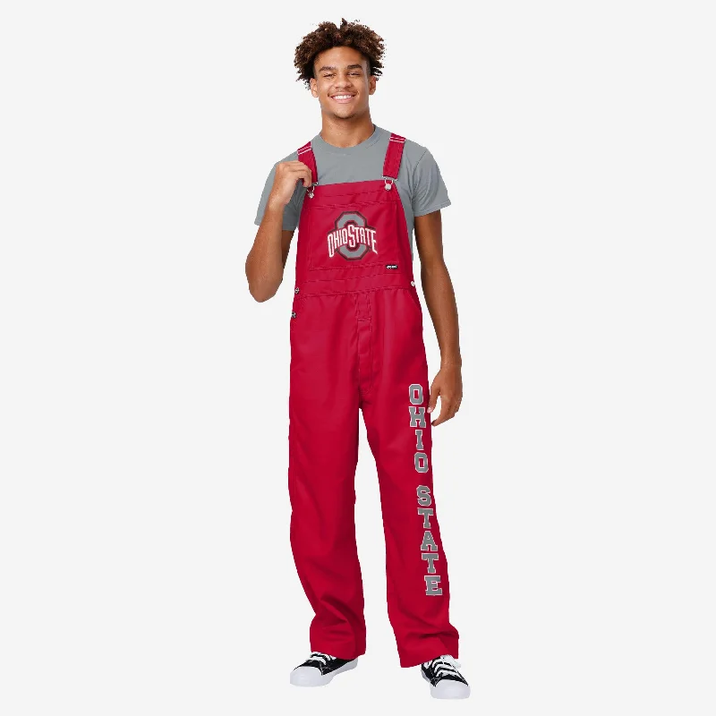 Ohio State Buckeyes Mens Big Logo Bib Overalls