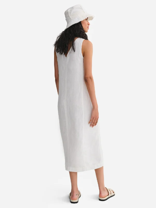 Organic Linen Tank Center Seam Dress