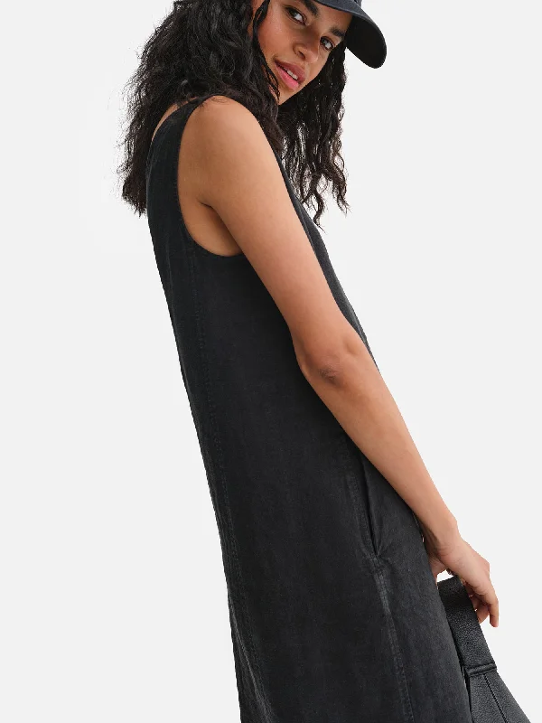 Organic Linen Tank Center Seam Dress