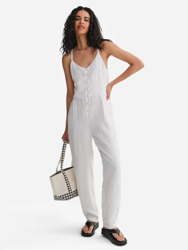 Organic Linen Tank Jumpsuit