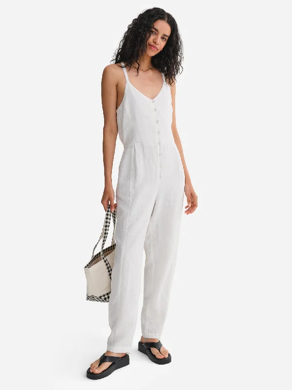 Organic Linen Tank Jumpsuit