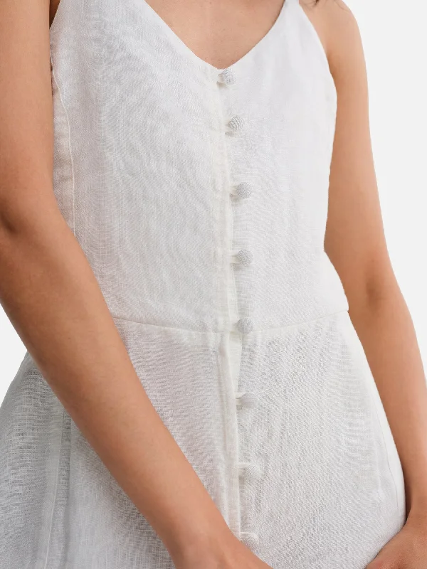 Organic Linen Tank Jumpsuit