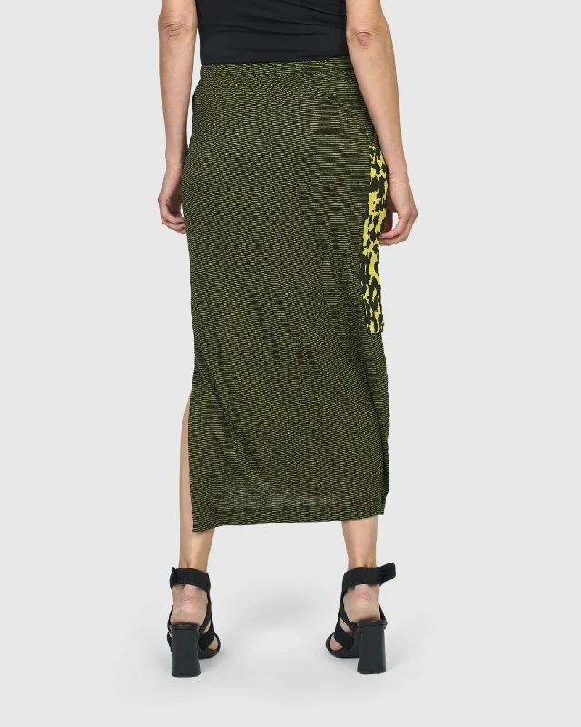 Panther Pencil Skirt, Python