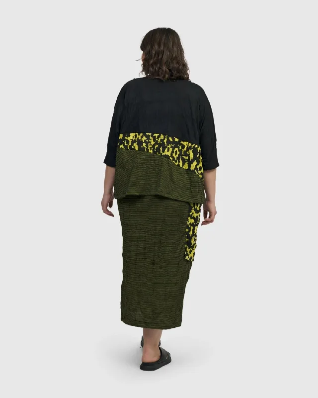 Panther Pencil Skirt, Python