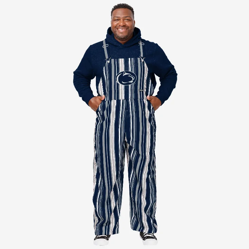 Penn State Nittany Lions Mens Hyper Stripe Bib Overalls