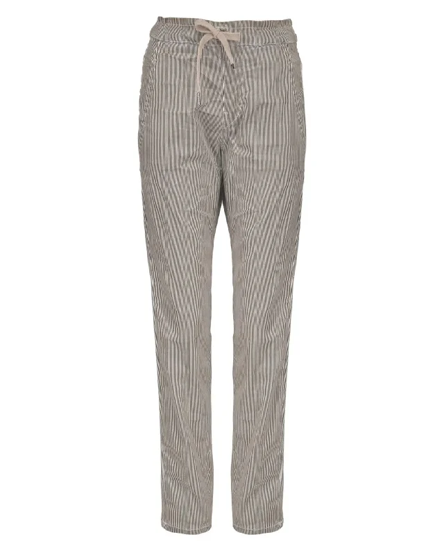 Pinstripe Iconic Stretch Jeans, Ivory