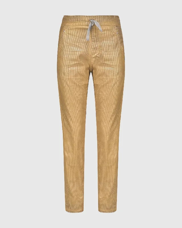 Pinstripe Iconic Stretch Jeans, Gold