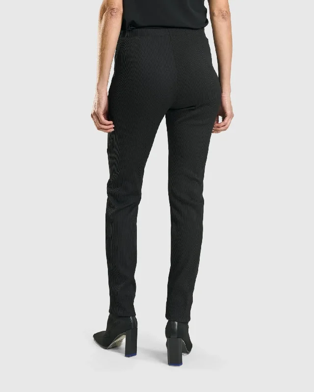 Savant Slim Leg Trousers, Black