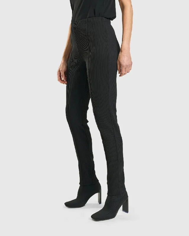 Savant Slim Leg Trousers, Black