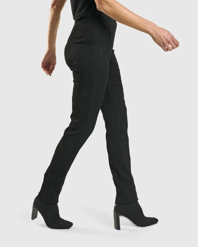 Savant Slim Leg Trousers, Black