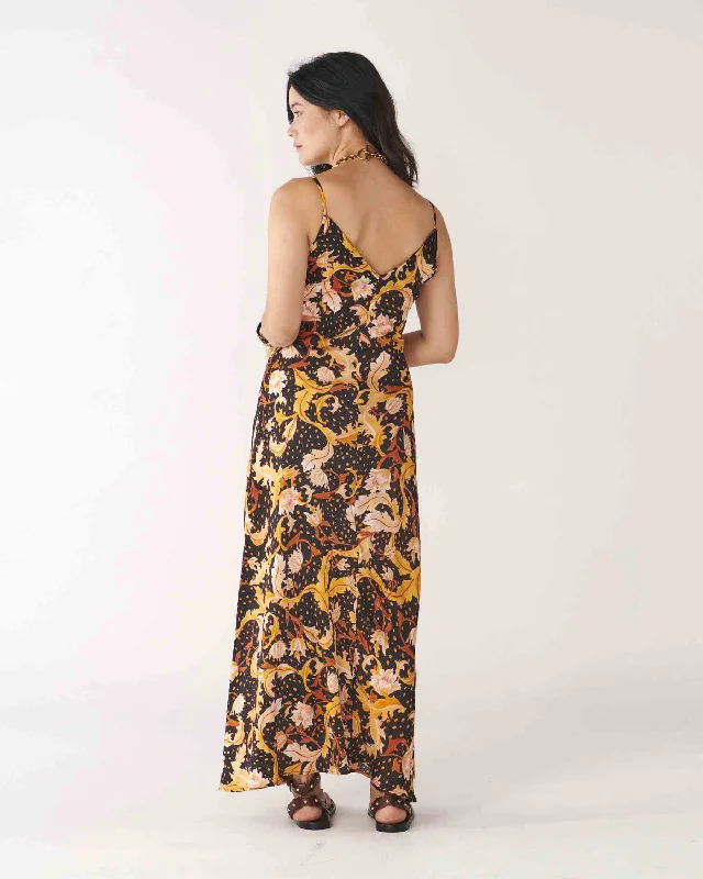 Secret Garden Silk Slip Dress