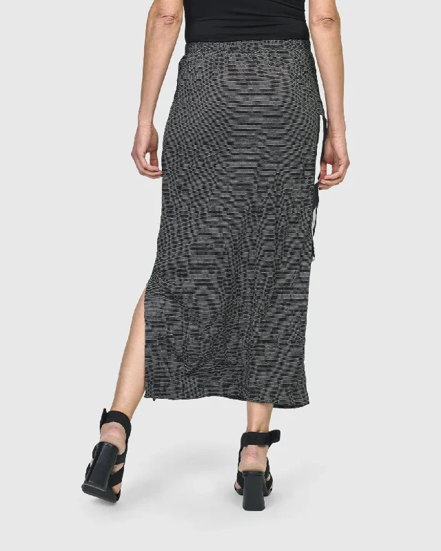 Shortwave Pencil Skirt, Mono