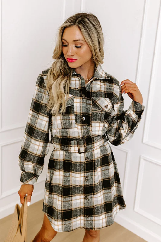 So Plaid You're Mine Flannel Dress