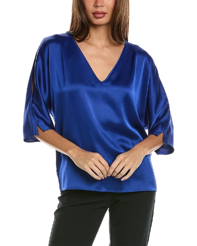 St. John Liquid Satin Top