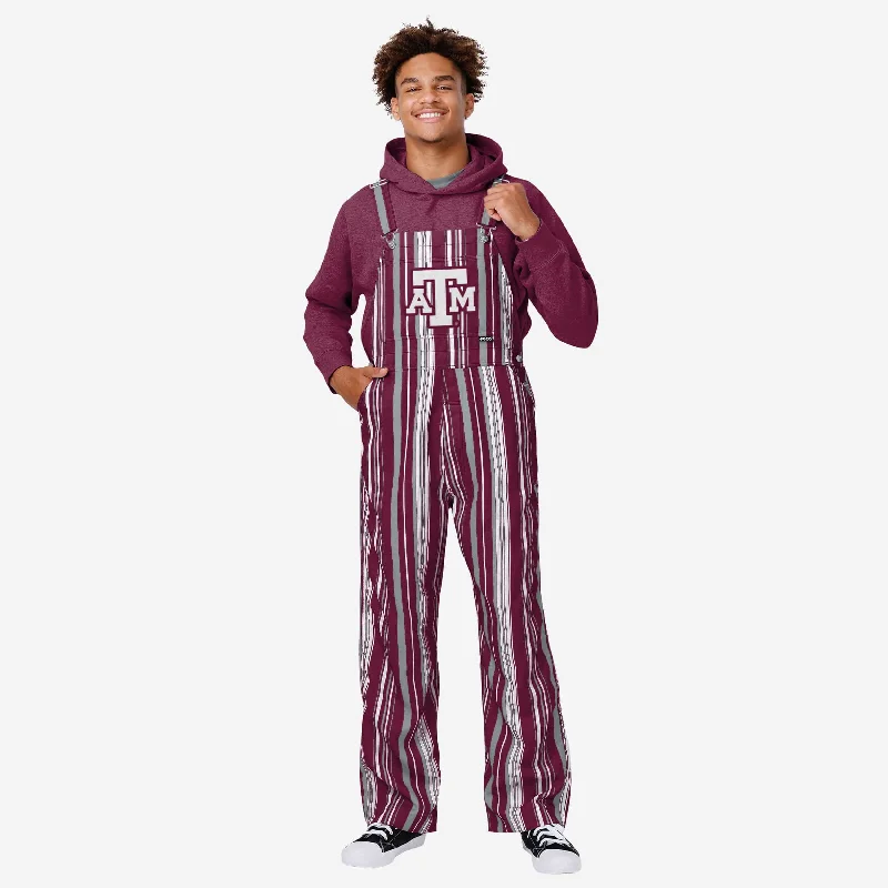 Texas A&M Aggies Mens Hyper Stripe Bib Overalls