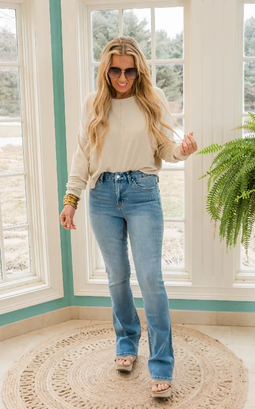 The Mckayla High Rise Bootcut Denim Jeans - Final Sale