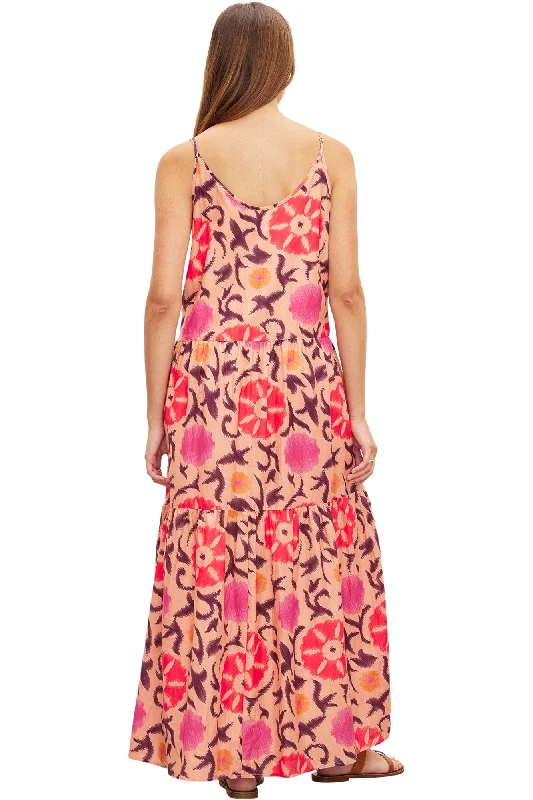 Velvet Kate Printed Silk Dress in Cameo