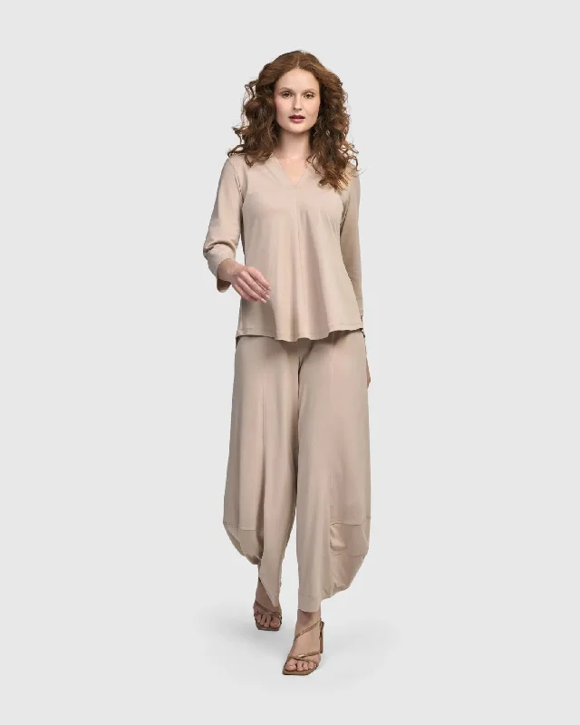 Willow Punto Pants, Champagne