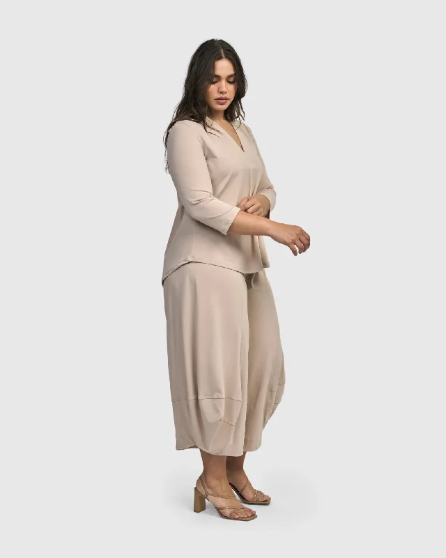 Willow Punto Pants, Champagne