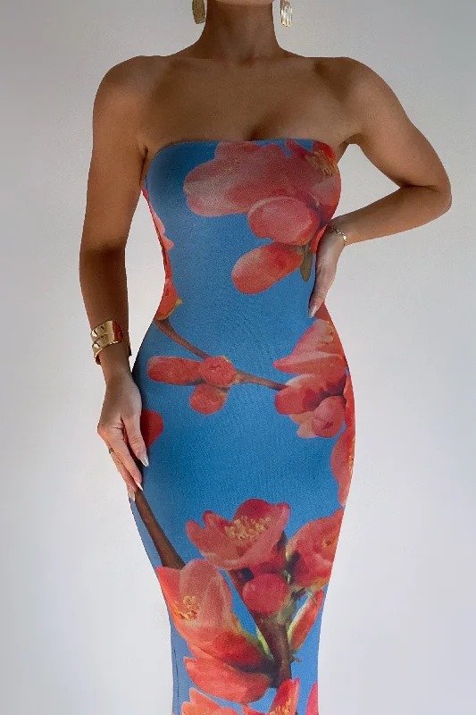 Ruffled Women Dress with Multiple Layers for a Playful and Girly Style Camilla Floral Maxi Dress