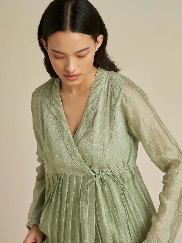 Halter Neck Women Dress to Show Off the Shoulders and Neckline Sage Angarakha Maxi Dress